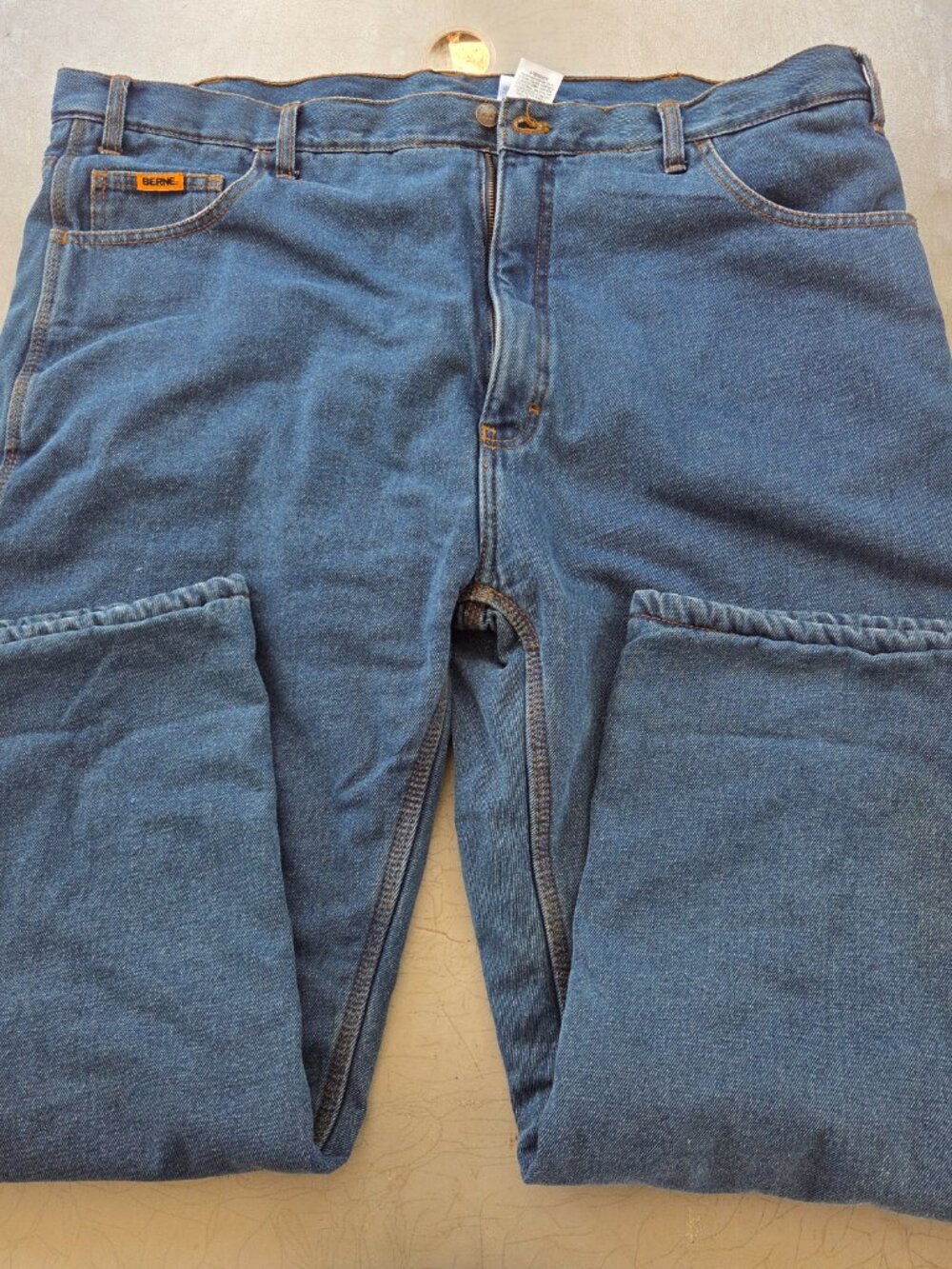 Berne Flannel Fully Lined Jeans Thinsulate Insulation Size 44 x 30